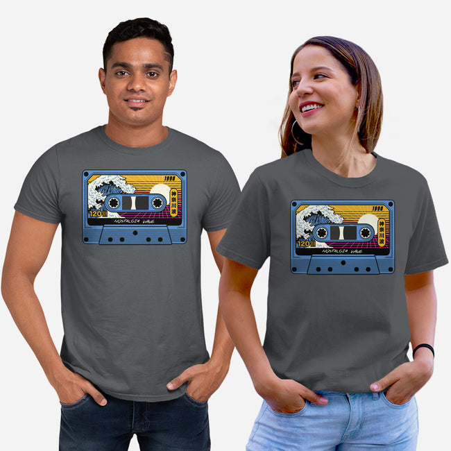 Great Wave Of Nostalgia Tape-Unisex-Basic-Tee-tobefonseca