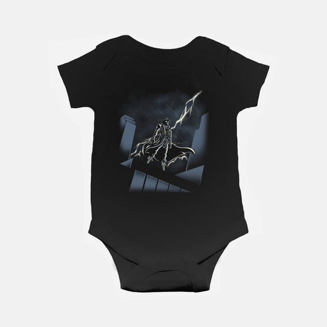 Noir Animated-Baby-Basic-Onesie-Betmac