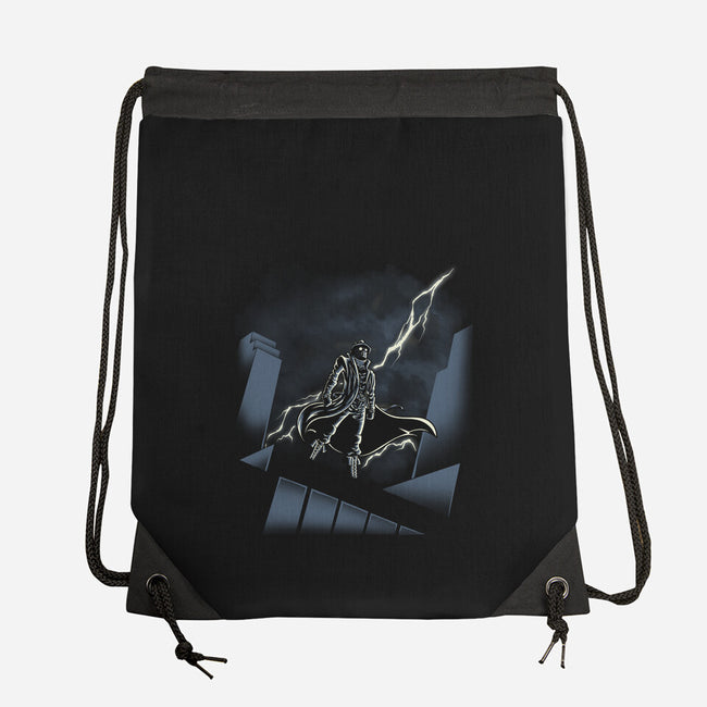 Noir Animated-None-Drawstring-Bag-Betmac