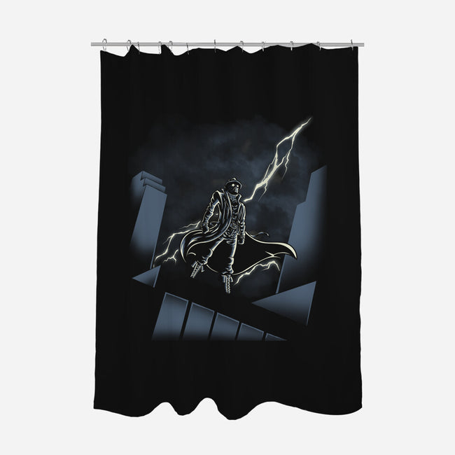 Noir Animated-None-Polyester-Shower Curtain-Betmac