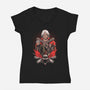 Don't Cry For Me Devil-Womens-V-Neck-Tee-Diego Oliver
