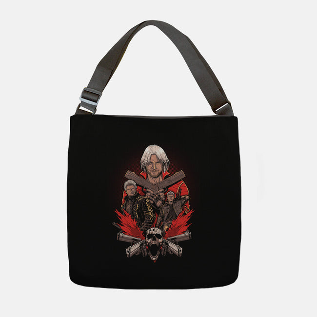 Don't Cry For Me Devil-None-Adjustable Tote-Bag-Diego Oliver