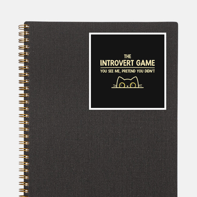 The Introvert Game-None-Glossy-Sticker-retrodivision