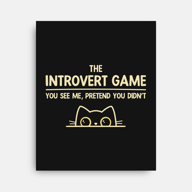 The Introvert Game-None-Stretched-Canvas-retrodivision