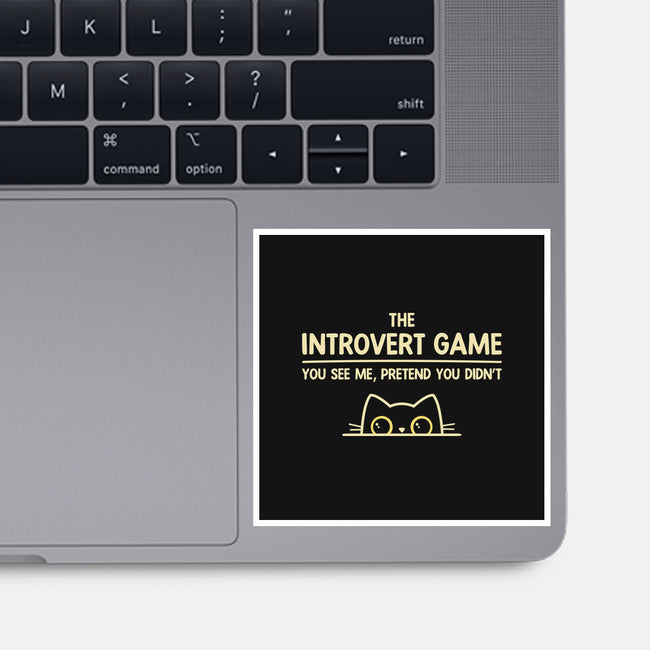 The Introvert Game-None-Glossy-Sticker-retrodivision