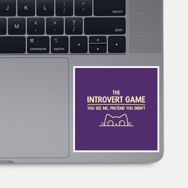 The Introvert Game-None-Glossy-Sticker-retrodivision