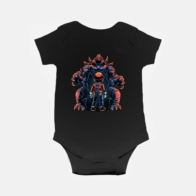 Encounter In The Castle-Baby-Basic-Onesie-glitchygorilla