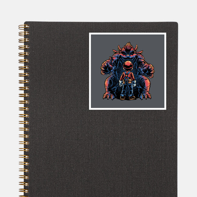 Encounter In The Castle-None-Glossy-Sticker-glitchygorilla