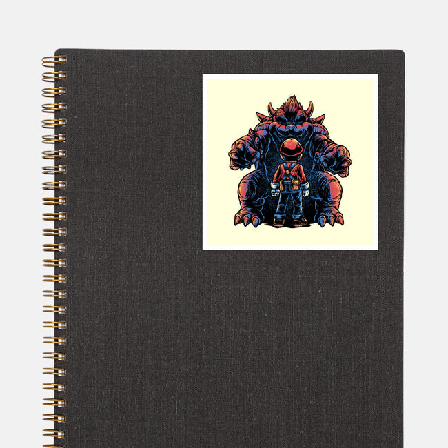 Encounter In The Castle-None-Glossy-Sticker-glitchygorilla