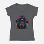 Encounter In The Castle-Womens-V-Neck-Tee-glitchygorilla