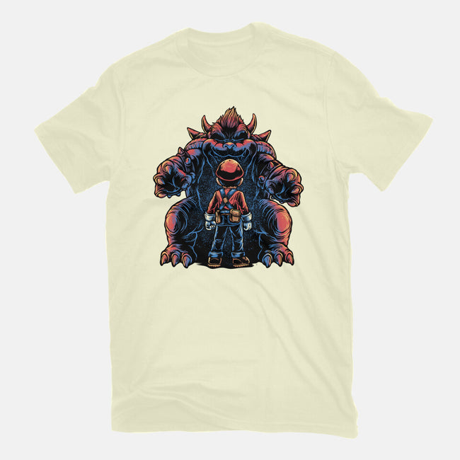 Encounter In The Castle-Mens-Basic-Tee-glitchygorilla