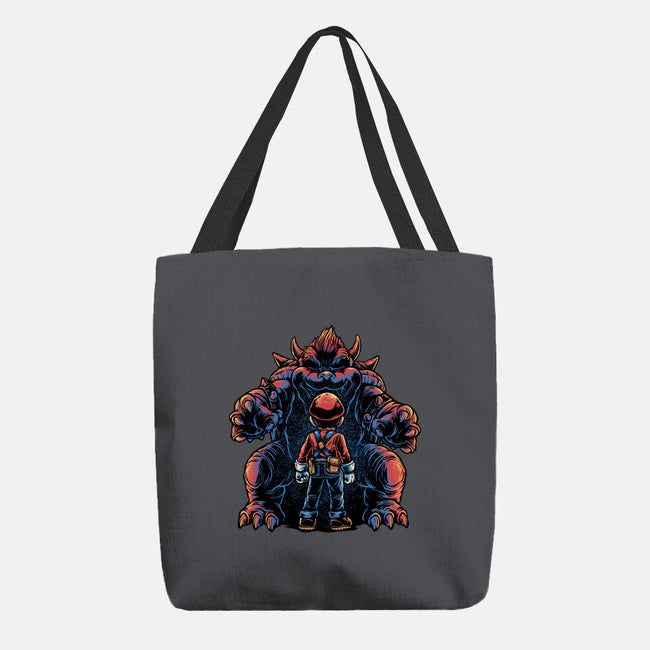 Encounter In The Castle-None-Basic Tote-Bag-glitchygorilla