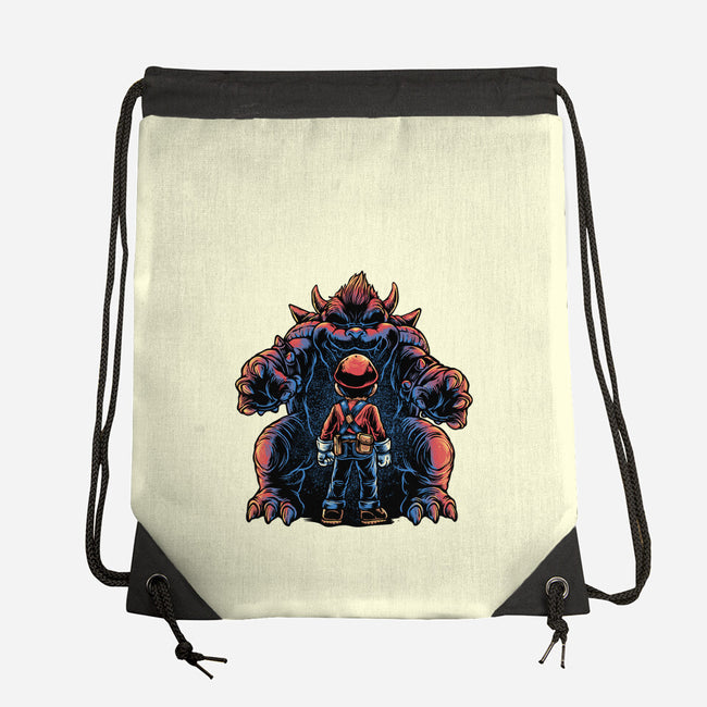 Encounter In The Castle-None-Drawstring-Bag-glitchygorilla