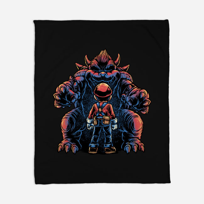 Encounter In The Castle-None-Fleece-Blanket-glitchygorilla