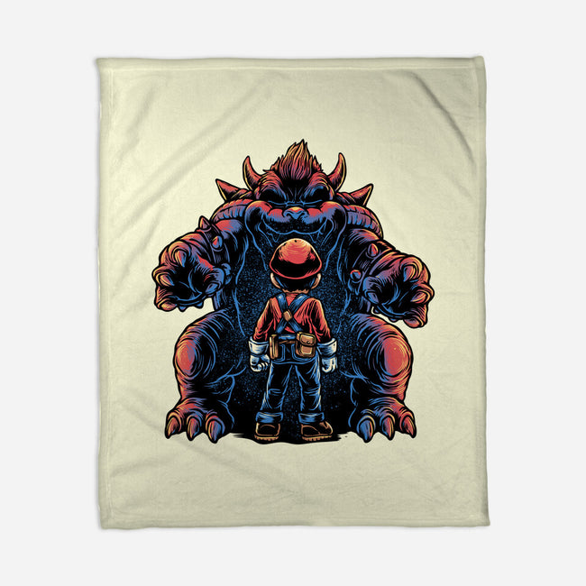 Encounter In The Castle-None-Fleece-Blanket-glitchygorilla