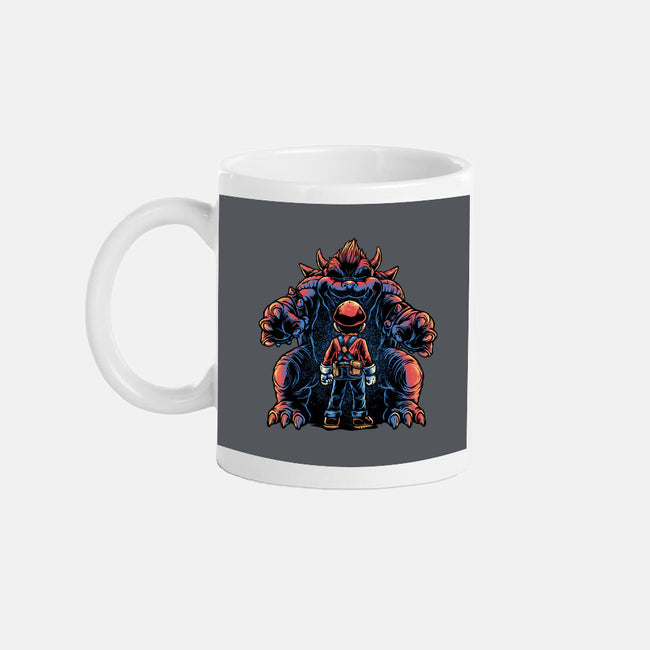 Encounter In The Castle-None-Mug-Drinkware-glitchygorilla