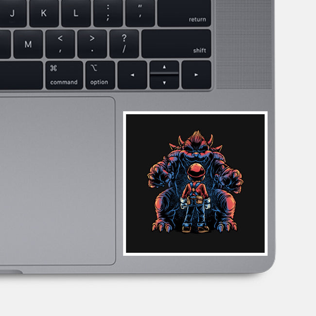 Encounter In The Castle-None-Glossy-Sticker-glitchygorilla