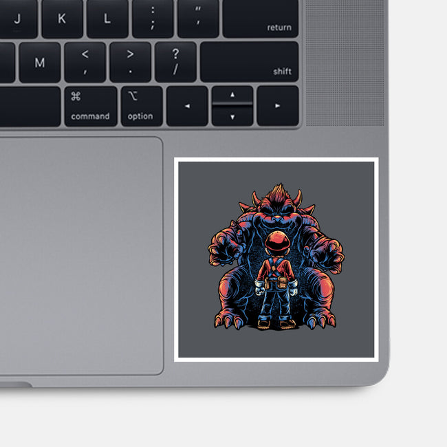 Encounter In The Castle-None-Glossy-Sticker-glitchygorilla