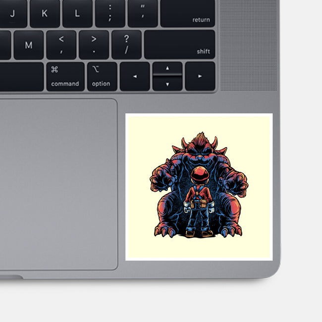 Encounter In The Castle-None-Glossy-Sticker-glitchygorilla