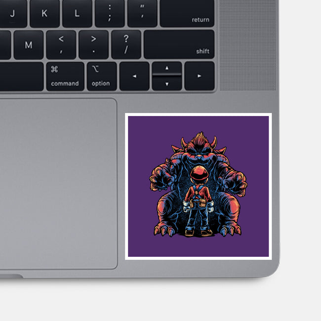 Encounter In The Castle-None-Glossy-Sticker-glitchygorilla