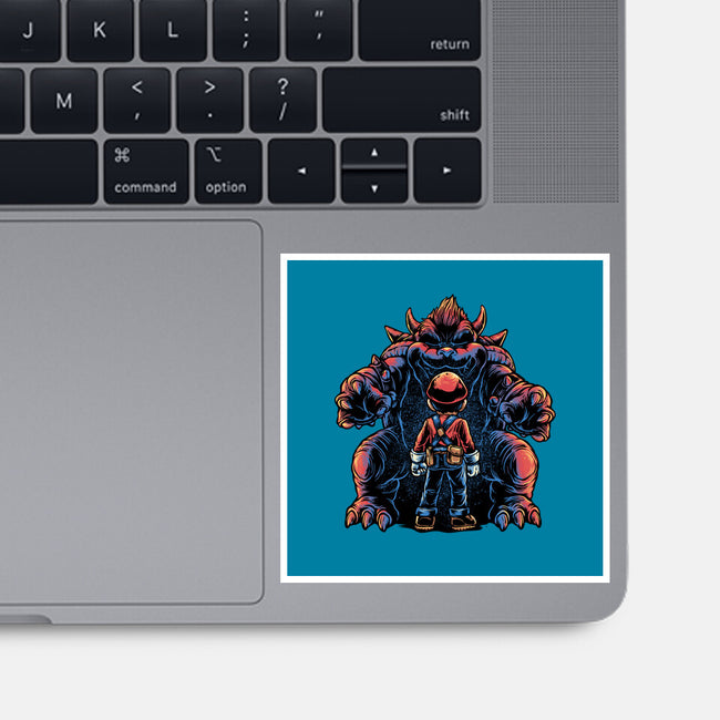 Encounter In The Castle-None-Glossy-Sticker-glitchygorilla