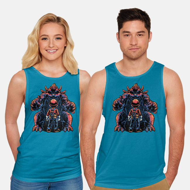 Encounter In The Castle-Unisex-Basic-Tank-glitchygorilla