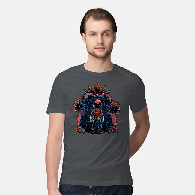 Encounter In The Castle-Mens-Premium-Tee-glitchygorilla