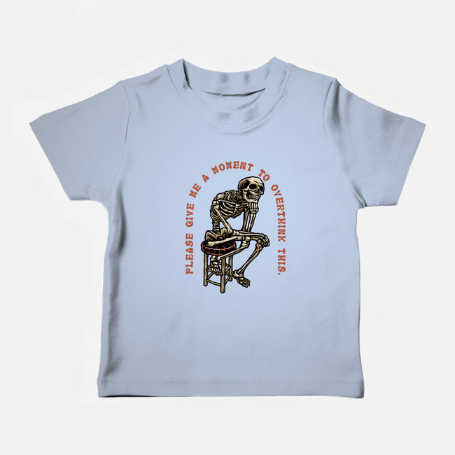 A Moment To Overthink-Baby-Basic-Tee-glitchygorilla