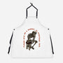 A Moment To Overthink-Unisex-Kitchen-Apron-glitchygorilla