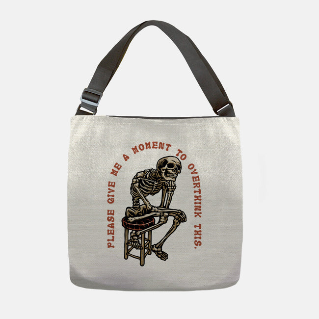 A Moment To Overthink-None-Adjustable Tote-Bag-glitchygorilla