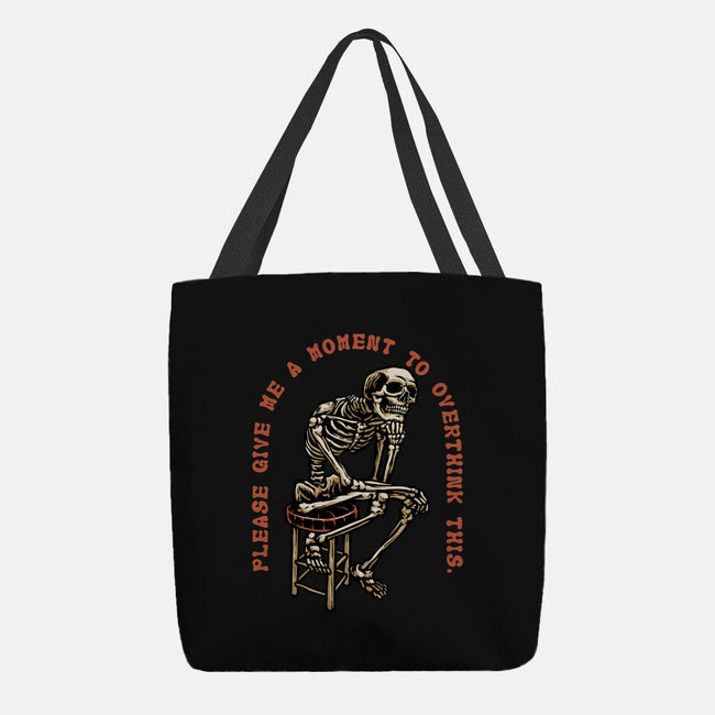 A Moment To Overthink-None-Basic Tote-Bag-glitchygorilla