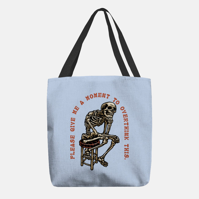 A Moment To Overthink-None-Basic Tote-Bag-glitchygorilla