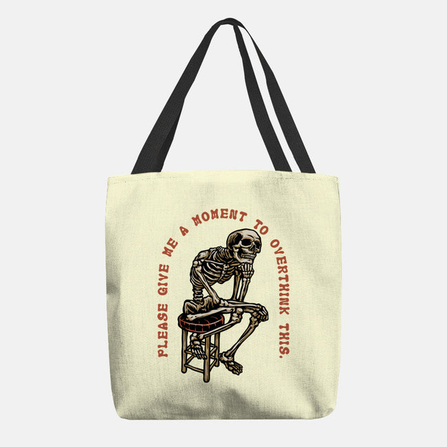 A Moment To Overthink-None-Basic Tote-Bag-glitchygorilla