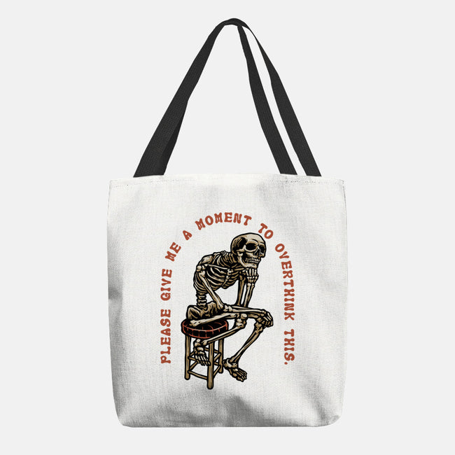 A Moment To Overthink-None-Basic Tote-Bag-glitchygorilla