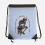 A Moment To Overthink-None-Drawstring-Bag-glitchygorilla