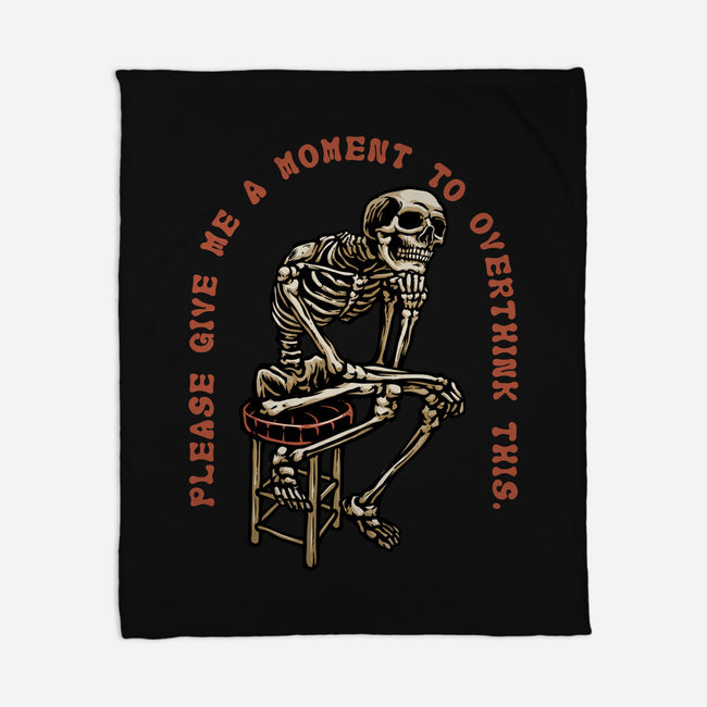 A Moment To Overthink-None-Fleece-Blanket-glitchygorilla