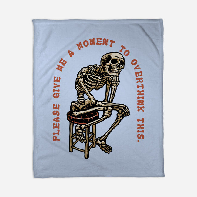 A Moment To Overthink-None-Fleece-Blanket-glitchygorilla