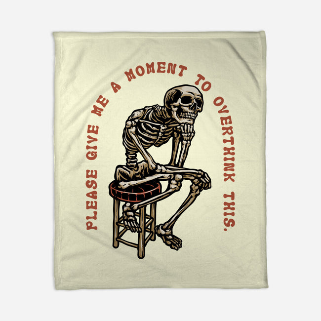 A Moment To Overthink-None-Fleece-Blanket-glitchygorilla