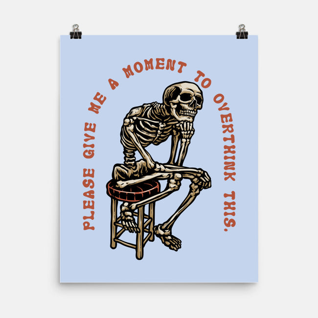 A Moment To Overthink-None-Matte-Poster-glitchygorilla