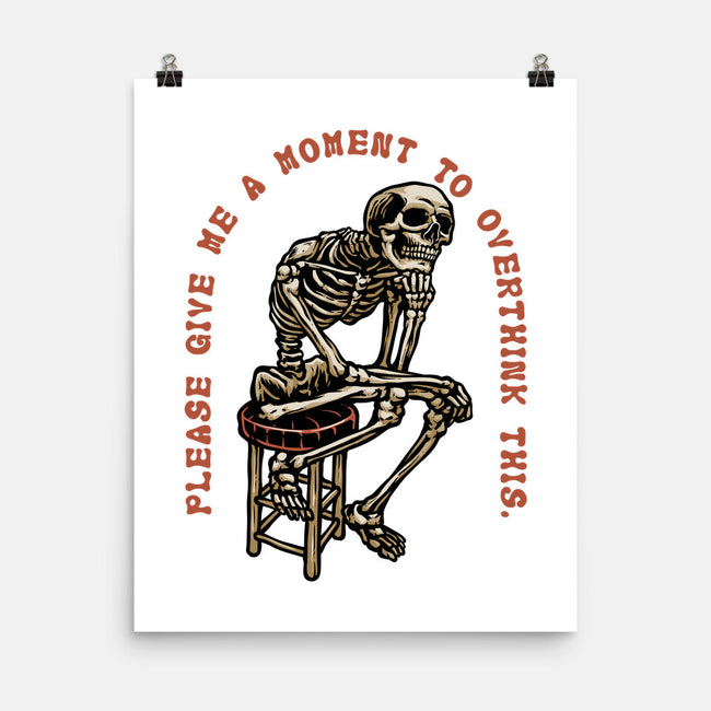 A Moment To Overthink-None-Matte-Poster-glitchygorilla