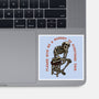 A Moment To Overthink-None-Glossy-Sticker-glitchygorilla