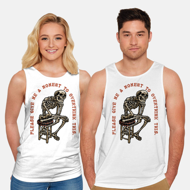 A Moment To Overthink-Unisex-Basic-Tank-glitchygorilla