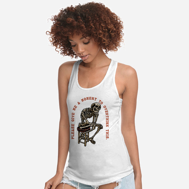 A Moment To Overthink-Womens-Racerback-Tank-glitchygorilla