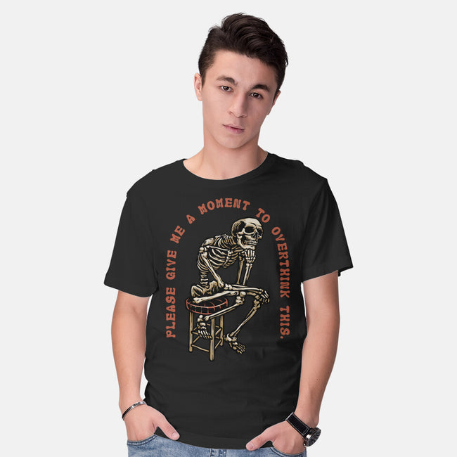 A Moment To Overthink-Mens-Basic-Tee-glitchygorilla
