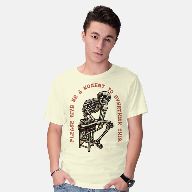 A Moment To Overthink-Mens-Basic-Tee-glitchygorilla