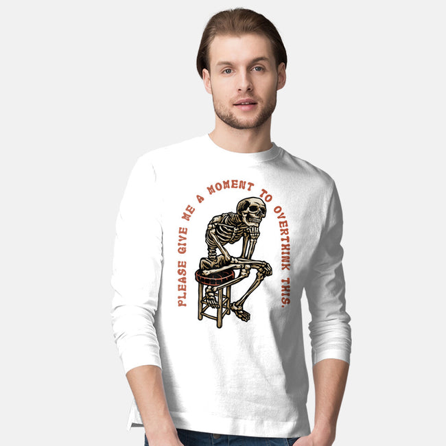 A Moment To Overthink-Mens-Long Sleeved-Tee-glitchygorilla