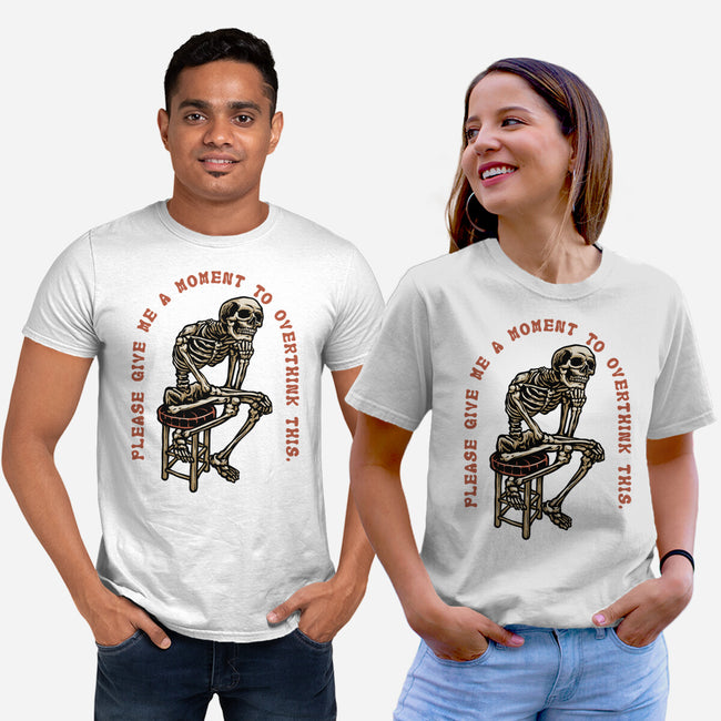 A Moment To Overthink-Unisex-Basic-Tee-glitchygorilla