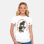 A Moment To Overthink-Womens-Fitted-Tee-glitchygorilla