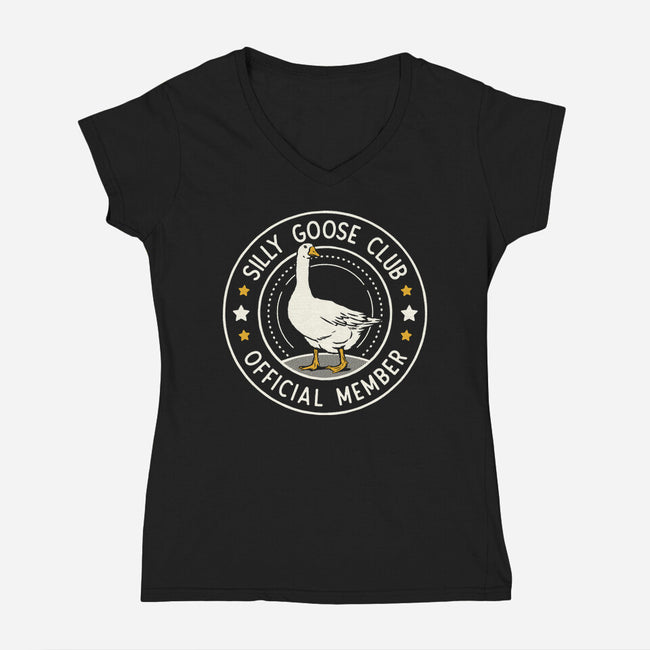 Silly Goose Club-Womens-V-Neck-Tee-tobefonseca