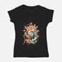 Kingdom Boy-Womens-V-Neck-Tee-ilustrata